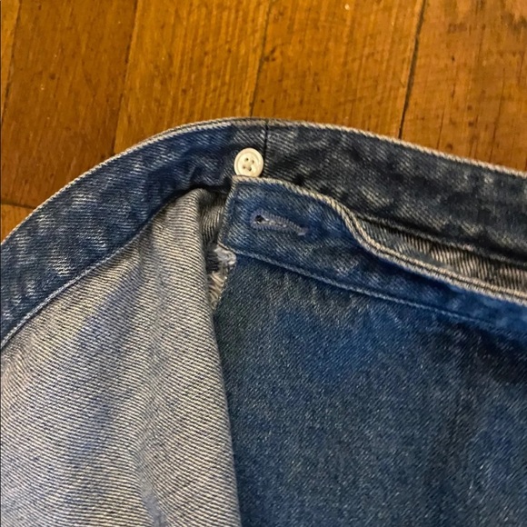 Club Monaco sz 00 denim asymetrical skirt - Picture 5 of 6